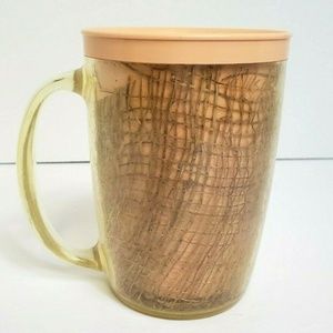 RAFFIAWARE VINTAGE INSULATED MUG W/HANDLE